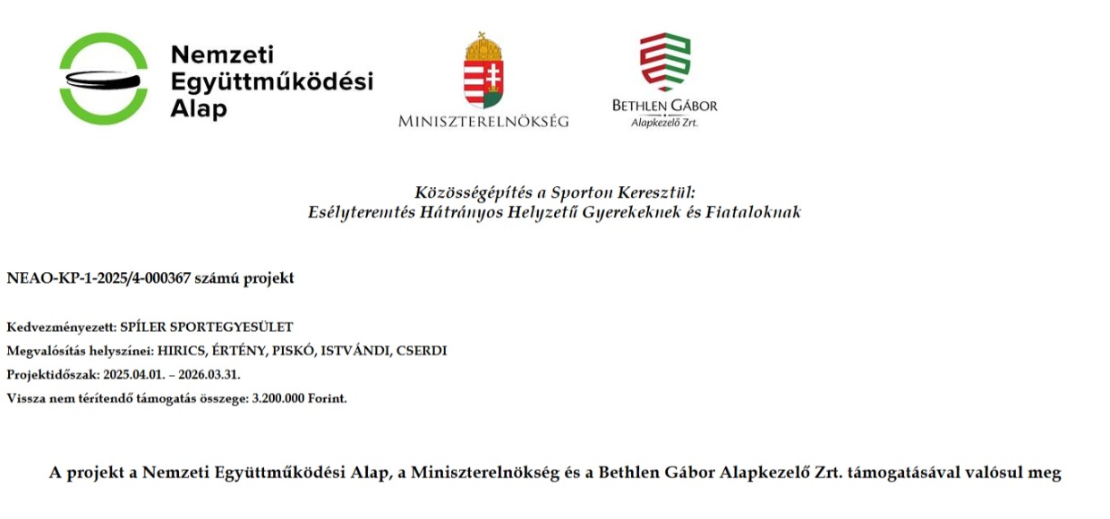 Projekt tábla NEAO pályázat